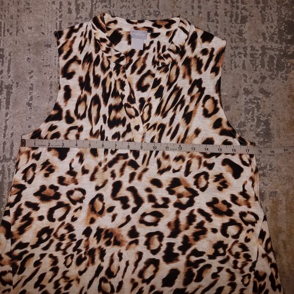 Chico's Cheetah Tank, Women's 0 - Picture 7 of 12